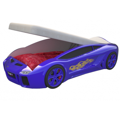 Кровать-машинка ''Ламба Next'' с подъёмным механизмом и матрасом